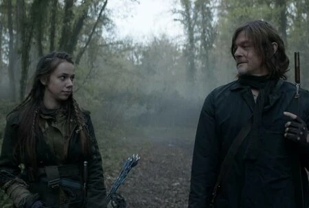 Момент из сериала Ходячие мертвецы Дэрил Диксон